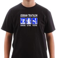 Majica SERBIAN TRIATHLON | SRPSKI TRIATLON